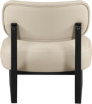 Vetra - Vegan Leather Upholstered Accent Chair With Black Base