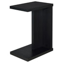 Clower - Engineered Wood C-Shaped Sofa Side Table