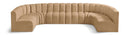 Arc - Velvet Modular U-Shaped Sectional