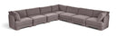 Hammond - Velvet Performance Fabric Upholstered 7 Piece Corner Sectional