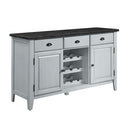Lanton - Server - Natural Marble & Antique White
