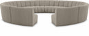Infinity - 12 Piece Boucle Modular Sectional