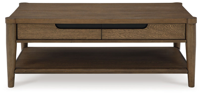 Roanhowe - Rectangular Cocktail Table - Brown