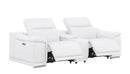 2679 - Power Reclining Sofa, Console Loveseat & Chair Set In Genuine Leather (5 Recliners)