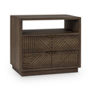 Santa - 2-Drawer Nightstand - Toasted Brown