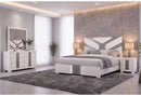 Optimus - 4 Piece Bedroom Set (Full Bed, Dresser, Mirror, Nightstand) - White