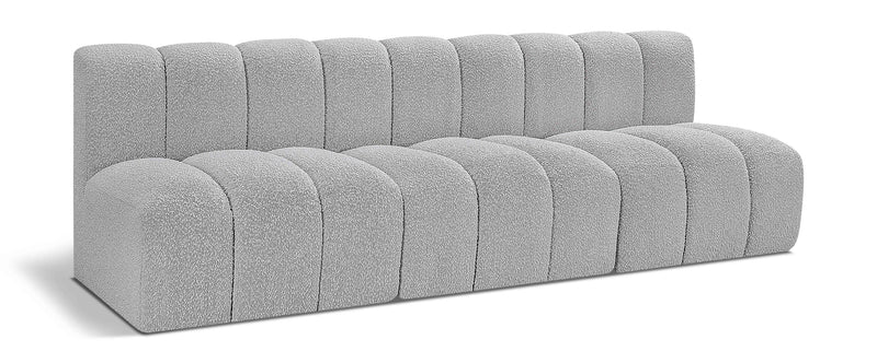 Arc - Boucle Fabric 3 Seats Modular Sofa