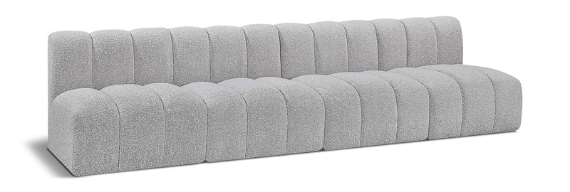 Arc - Boucle Fabric 4 Seats Modular Sofa