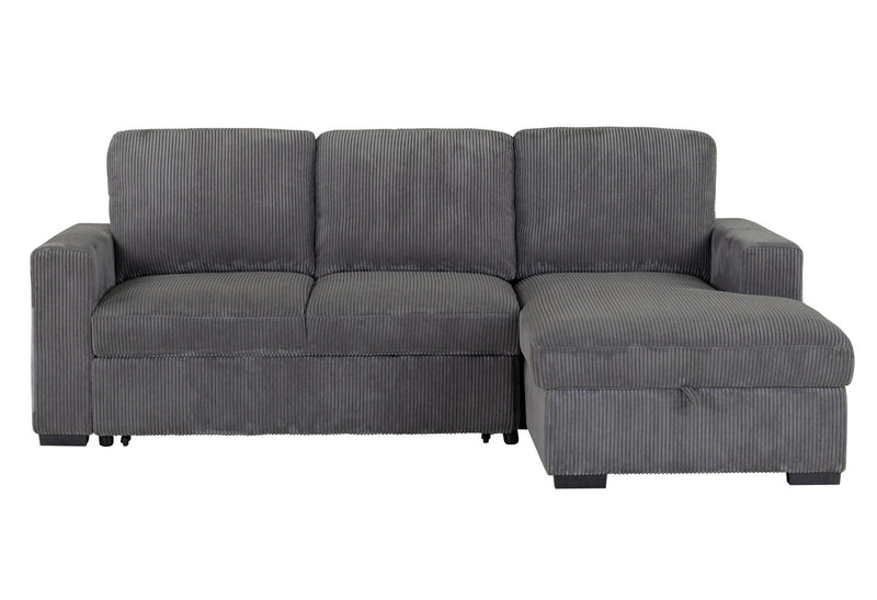U2660 - L Shape Sectional Without Pull Out Sofa Bed - Gray