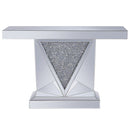 Noralie - 31"H Console Table - Mirrored & Faux Diamonds