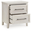Darbonton - Two Drawer Night Stand - Dove White