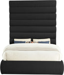 Adam - Boucle Fabric Bed With 89" Headboard