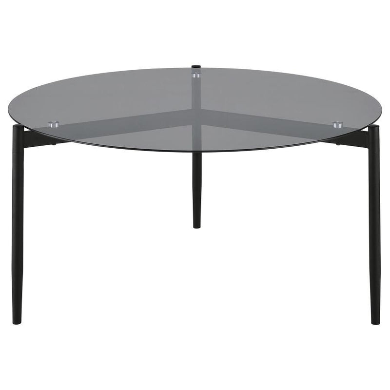 Rosalie - Round Smoked Glass Top Table