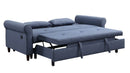 Nichelle - Sofa With Sleeper - Blue Fabric