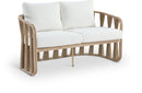 San Pietro - Resilient Waterproof Fabric 60.5" Upholstered Outdoor Patio Loveseat