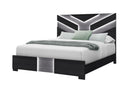 Optimus - King Bed With LED - Black