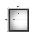 Eos - Mirror - Walnut & Black