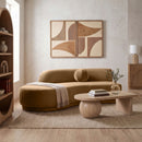 Avra - 86" Velvet Performance Fabric Upholstered Sofa