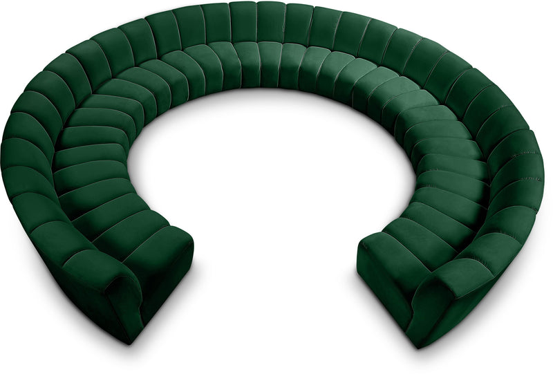 Infinity - 11 Piece Velvet Modular Sectional