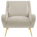 Ricci - Upholstered Saddle Arm Accent Chair