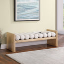 Waverly - Bench With Natural Frame