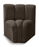 Arc - Boucle Fabric Curved Corner Chair
