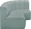 Arc - Faux Leather 3 Piece Sofa