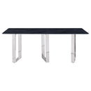 Desden - Rectangular Sintered Stone Dining Table - Gray