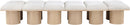 Pavilion - 12 Piece Modular Bench With Natural Base