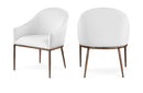 Ferro - Upholstered Dining Arm Chair With Brushed Bronze Legs
