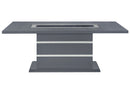 Monaco - Dining Table And Four Dining Chairs - Dark Gray
