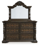 Maylee - Dresser And Mirror - Dark Brown