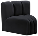 Arc - Velvet Curved Corner Chair