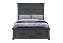 Tatum - Queen Bed With Storage - Gray