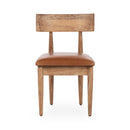 Alvaro - Leather Dining Chair (Set of 2) - Golden Wheat