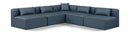 Cube - 5 Piece Modular Corner Armless Sectional