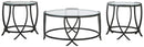 Tarrin - Occasional Table Set (Set of 3) - Black