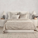 Bari - Velvet Quilt - Pebble