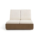 Alabaster - Double Chaise Lounge With Cushion - Beige