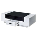 Armour - Coffee Table - White & Black