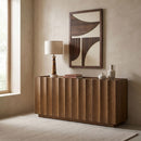 Swoon - Oak Veneer And Solid Wood Sideboard / Buffet - Brown