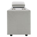 Emee - Console With USB - Gray Corduroy