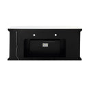 Noralie - 32" TV Stand With Fireplace & LED - Mirrored & Faux Diamonds