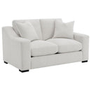Ashlyn - Fabric Upholstered Track Arm Loveseat - Sand