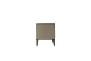 House Beatrice - Accent Chair With Pillow - Tan Synthetic Leather & Charcoal