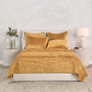 Bari - Velvet Quilt - Honey Gold
