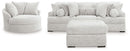 Cuddle Plush - 3 Pc. - 3-Piece Sectional, Chair And Ottoman - Arctic
