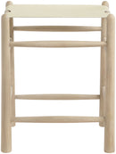 Santos - Backless Counter Stool With Stained Natural Base