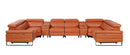 1246 - 8-Piece U-Shaped Modular Power Reclining Sectional With 4 Power Recliners And Power Headrest