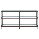 Kate - Console Bookcases - Black Nickel
